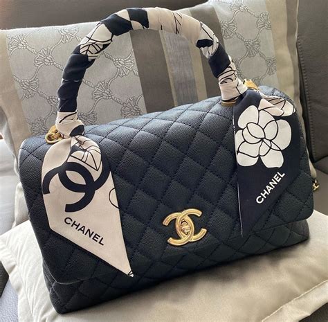 chanel top handle mini price|Chanel small bag with handle.